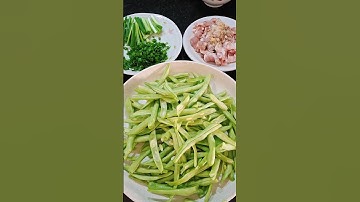 Món ngon dễ làm : Đậu que xào thịt ba chỉ #mebemuoi #cooking #food