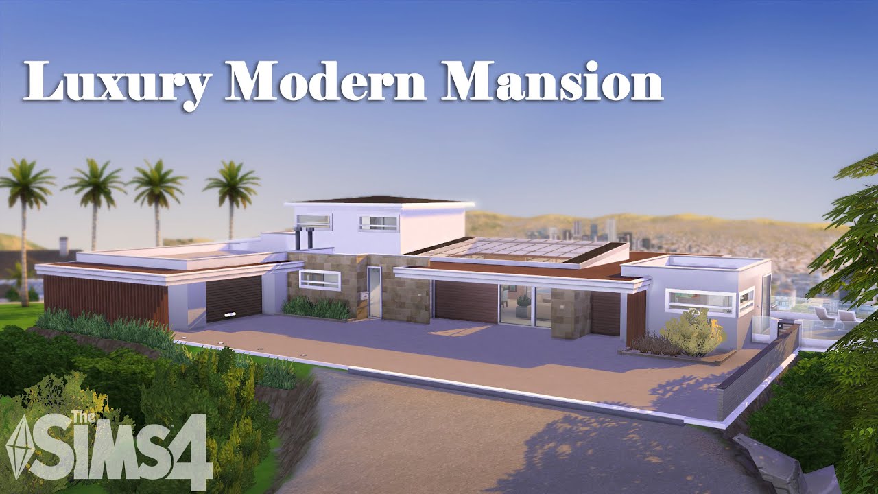 Luxury Modern Mansion | Stop Motion Speed build | The Sims 4 | NO CC ...