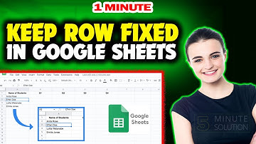 How to keep row fixed in google sheets 2024 (Quick & Easy)