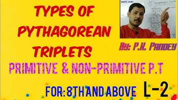 #santu_guru   TYPES OF PYTHAGOREAN TRIPLETS , 1.PRIMITIVE & 2.NON-PRIMITIVE