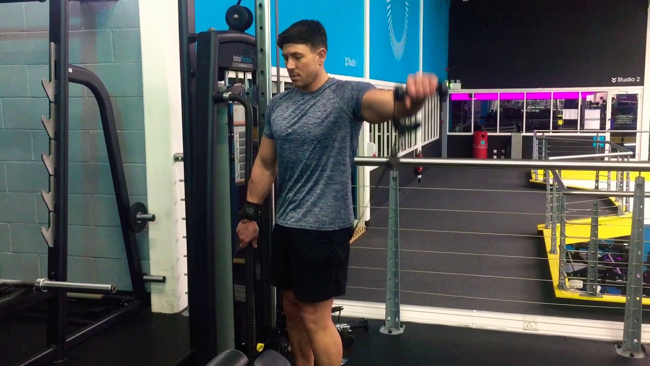 Behind Back Cable Side Raises YouTube