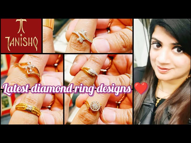 Tanishq Diamond Rings with Price/Light weight Diamond Rings Designs/ # tanishq #vadodara #deeya - YouTube