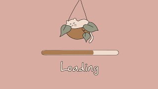 Cute cat loading screen animation template