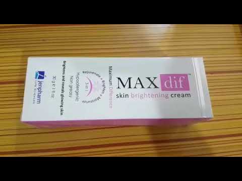 MAX dif Skin Brightening Cream Uses And Benefits...Must Watch