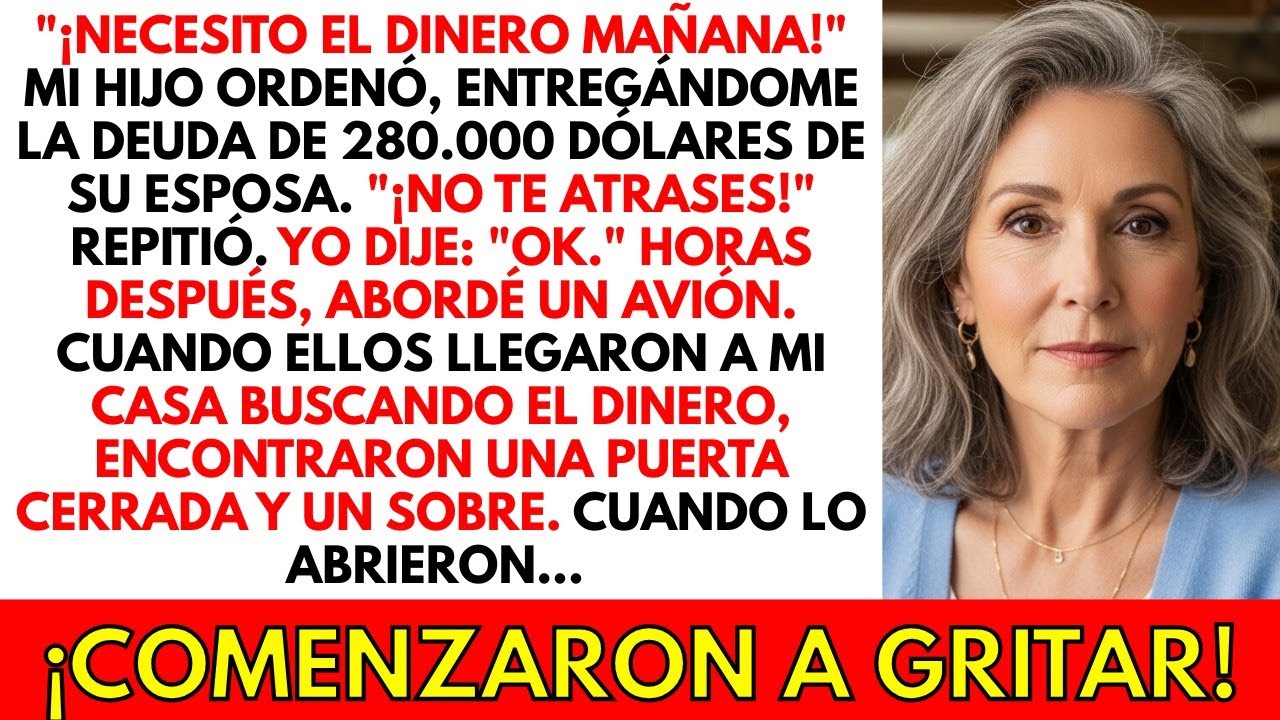 Mi hijo me obligó a pagar la deuda de $280 mil de su esposa. Así que hice las maletas y me fui...