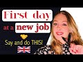First day at a new job  self introduction  tell me about yourself  british english