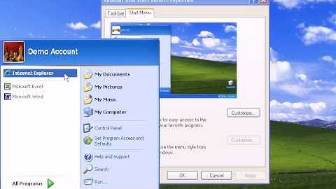 Introduction To Windows XP - How To Customize Your Windows Start Menu