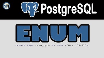 How to use ENUM data type in PostgreSQL table.