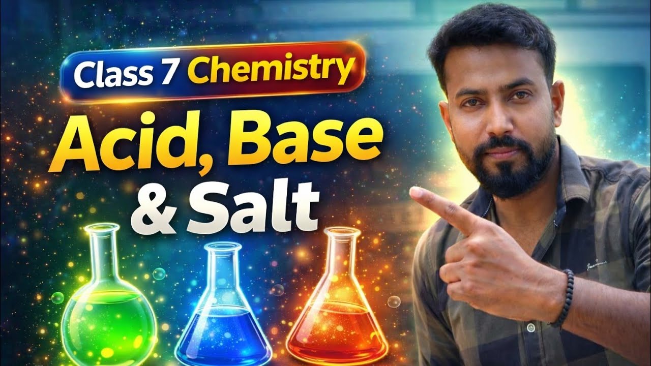 Class 7 Science Acids Bases & Salts One Shot | Full Chapter in 15 ...