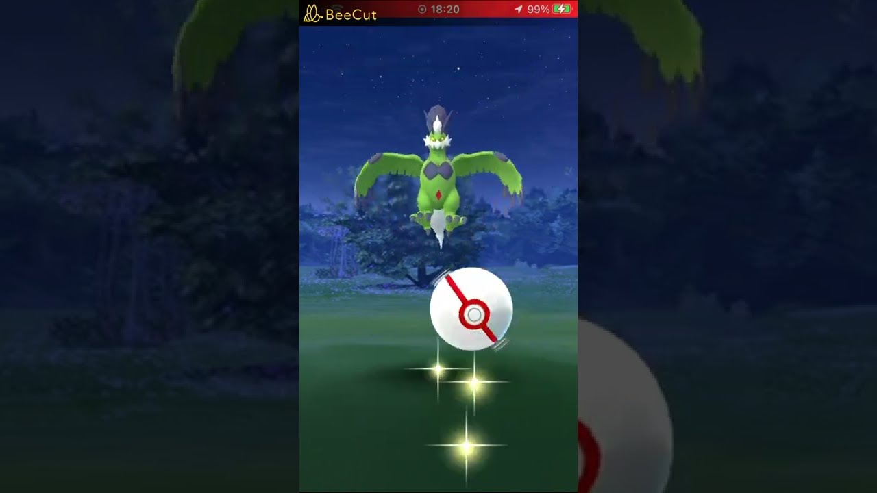 ポケモンgo Lv5 トルネロス れいじゅうフォルム 色違い レイドバトル Youtube