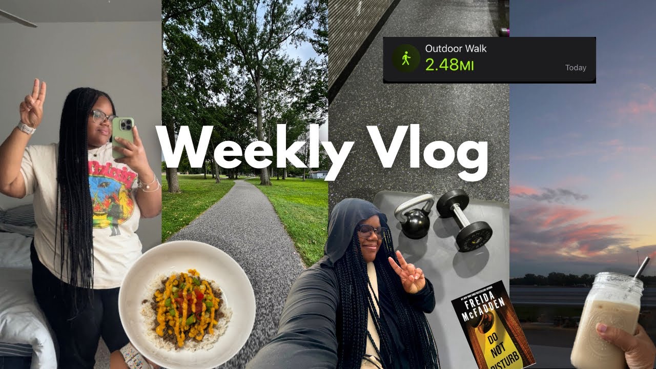 Weekly Vlog 🌱 Balancing life in my 20’s, 2 mile walk, 6 am gym workouts, grocery haul & lazy days