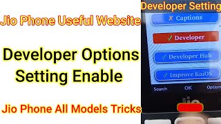 JIO PHONE ONLINE DEVELOPER SETTING | Jio Phone Hidden,Secret Developer Options Setting #JIO. #smtech screenshot 2