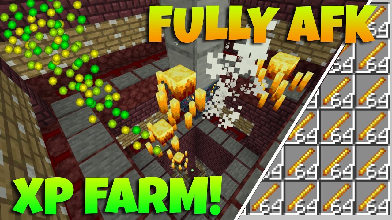 Simple Blaze Farm For Minecraft Bedrock Edition Blaze Exp Farm Afk Blaze Farm Bedrock Working Youtube