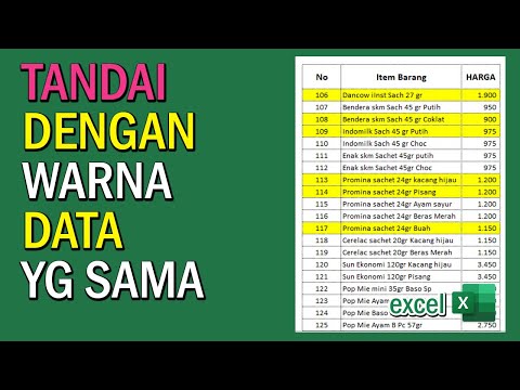 Video: Bagaimana cara menandai baris di Excel?