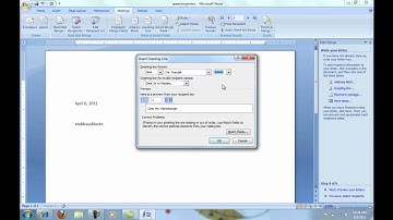 Step by Step Mail Merge Wizard in Word 2007 or Word 2010