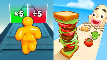 Tall Man Run | Sandwich Runner - All Level Gameplay Android,iOS - NEW MOD Apk UPDATE GAMEPLAY 2024