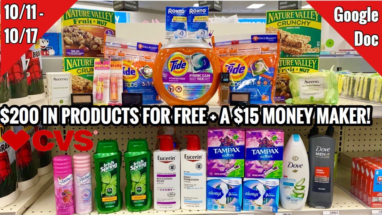 CVS Free & Cheap Coupon Deals & Haul | 10/11 - 10/17 | 29 Items for FREE + a Money Maker! ð¥ðð½