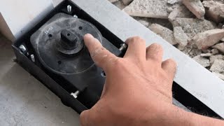 How to set-up floor hinges for a patch fitting door, Beginners reference
