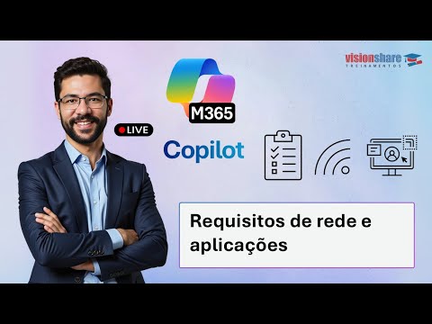 Live aberta 🔓 1: Requisitos de rede 🛜 e aplicações 🧑🏽‍💻 do Microsoft 365 para Microsoft 365 Copilot
