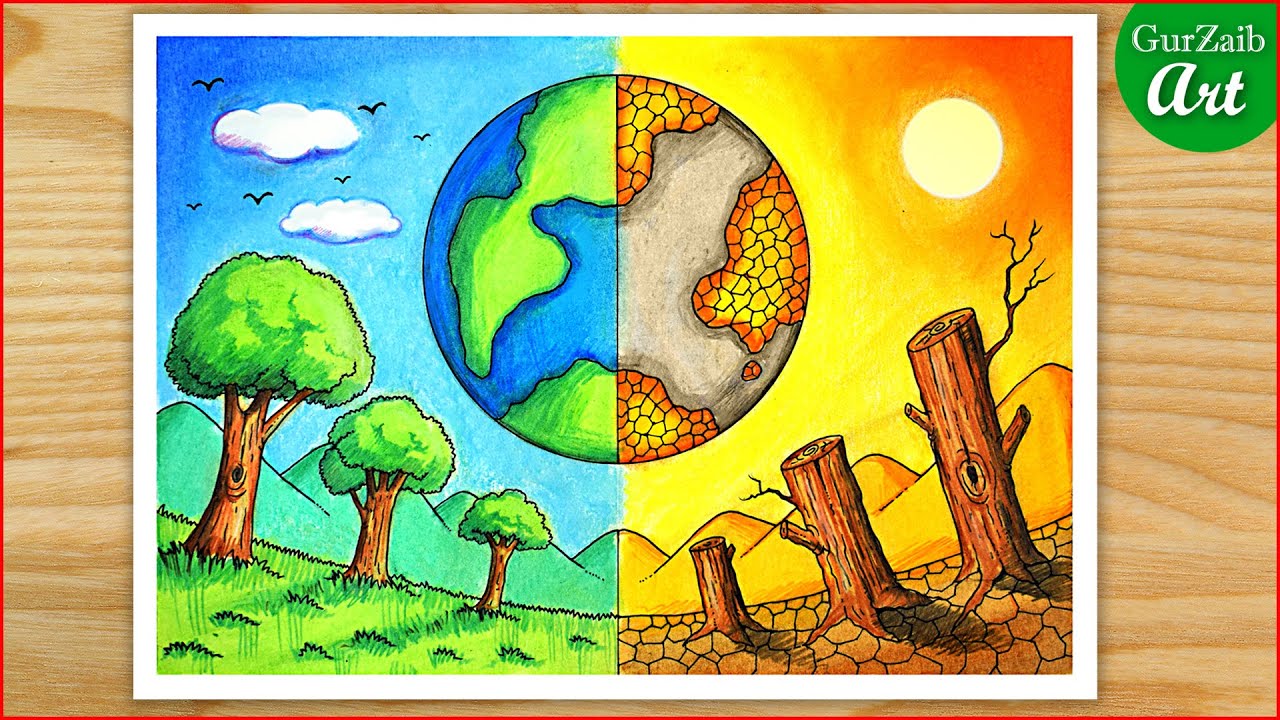 Save the earth drawing hires stock photography and images  Alamy