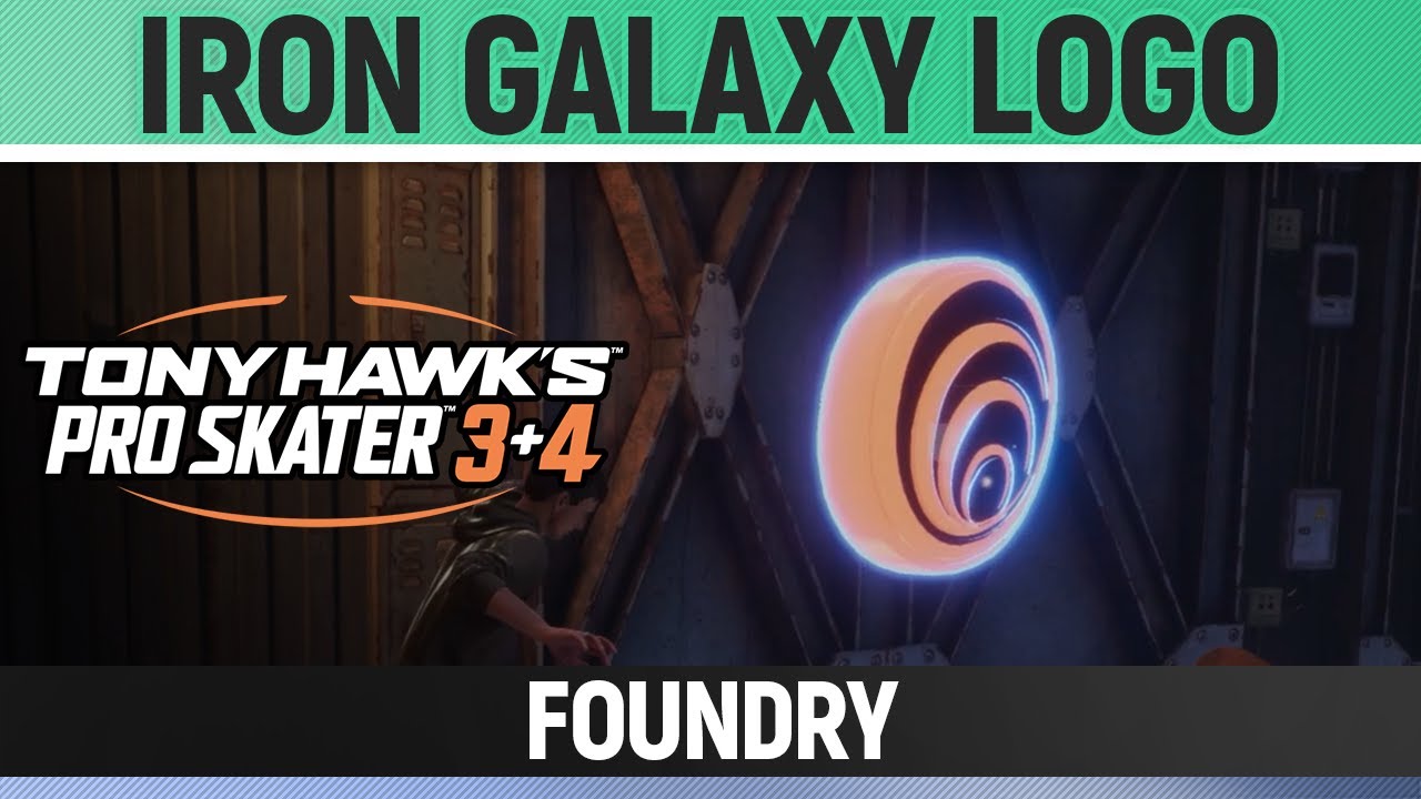 Tony Hawk's Pro Skater 3+4 - Foundry - Iron Galaxy Logo Location