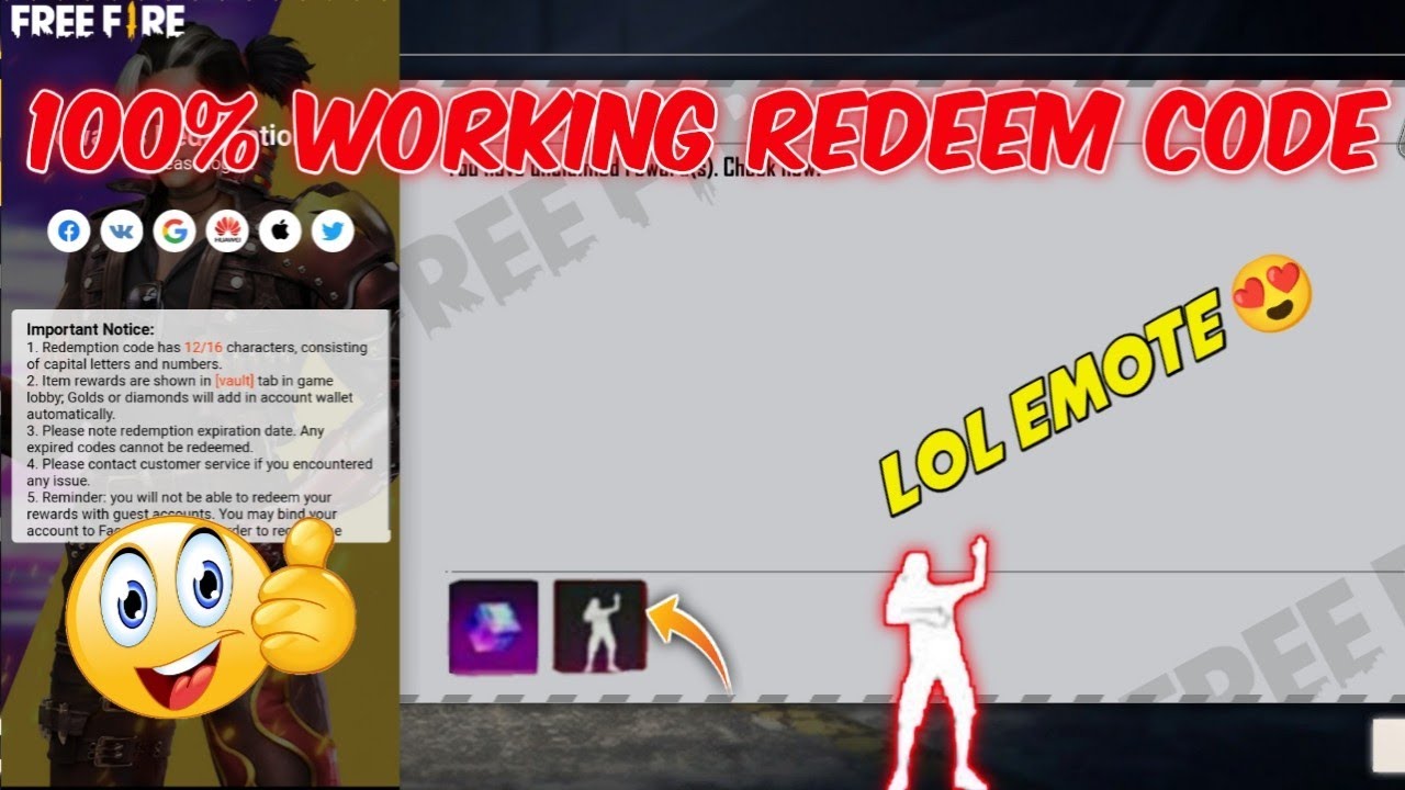 Free Fire Redeem Code Today 19,20 June 2022 | Ff Redeem Code Today | Today New Redeem Code Free Fire