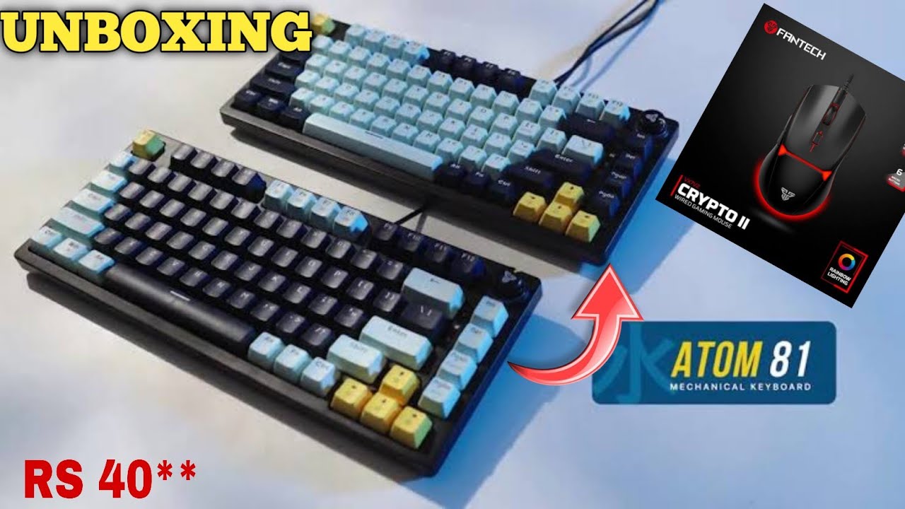 🎮 Budget Gaming mechanical keyboard and mouse Unboxing 🔥 | Fantech Atom 81 & Crypto VX7 V2