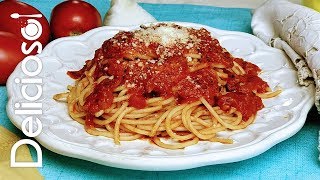 Espagueti Rojo Estilo Italiano / DELICIOSO by Delicioso! 217,332 views 5 years ago 6 minutes, 40 seconds