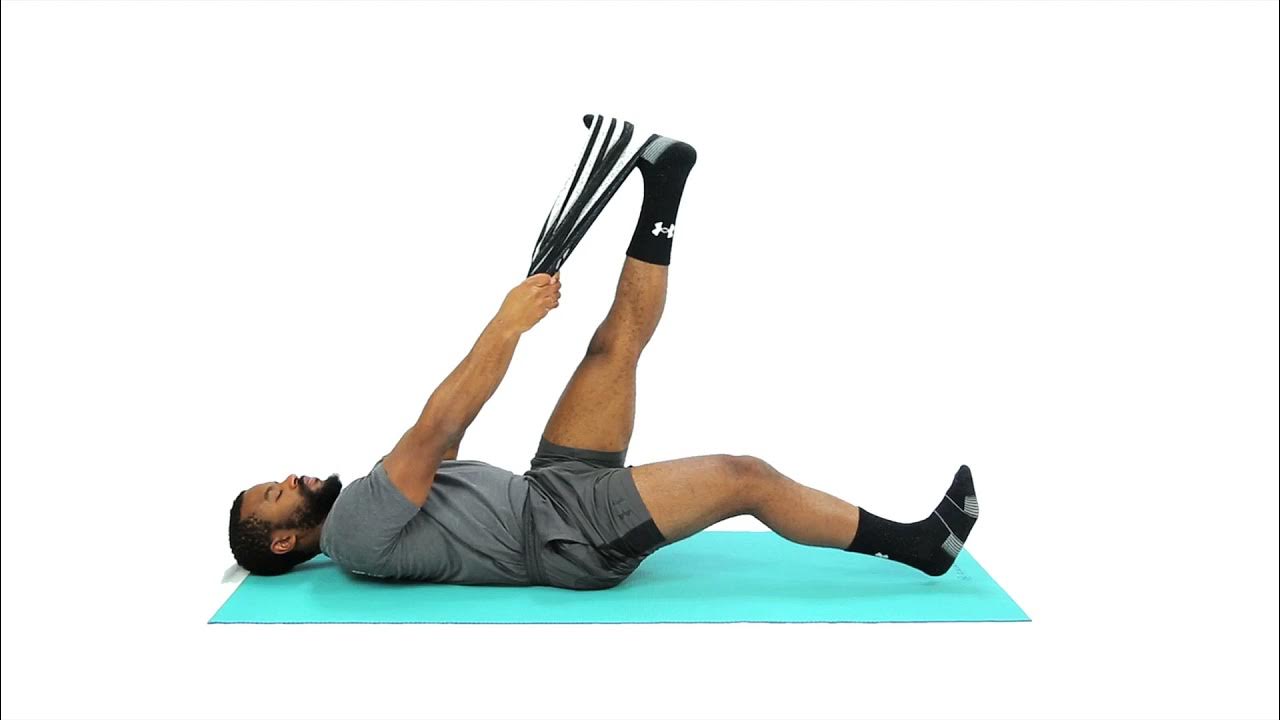 How To Do Towel Hamstring Stretch Stretching Demo YouTube