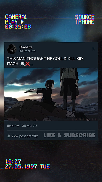 Itachi Ended Him Instantly 🔥😵