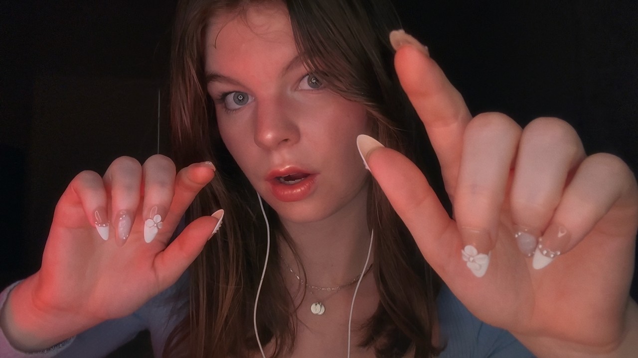 ASMR scratching your face until you fall asleep 😴 (mic scratching)