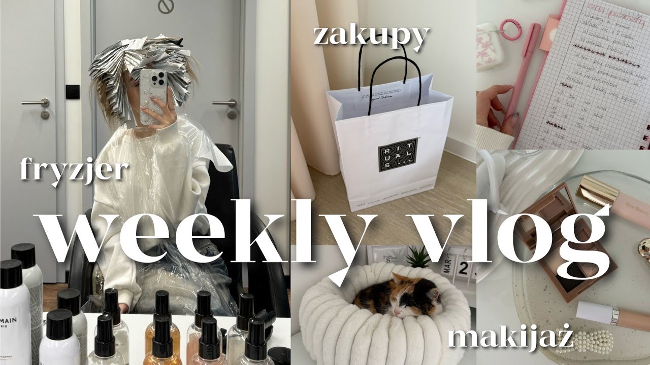 trochę chaotyczny VLOG 😁 fryzjer, zakupy & haul, mój makijaż