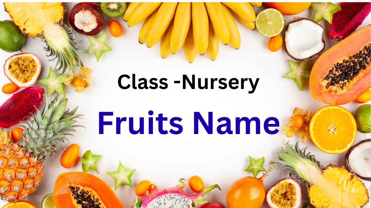 Fruit Names in English | Learn Fruits for Kids 🍎🍌 Nursery | Fruits Around the World