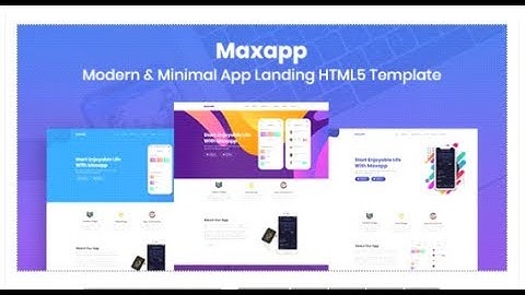 Maxapp - App Landing HTML5 Template | Themeforest Templates