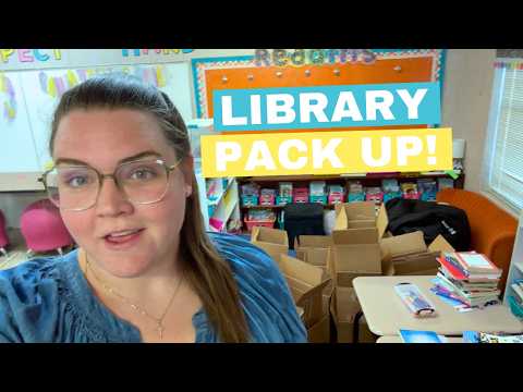 packing up my LIBRARY to move to my NEW SCHOOL!