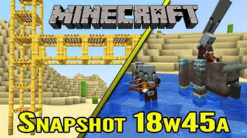 Minecraft Village and Pillage Update Snapshot 18w45a | Illager Patrols and Scaffolding