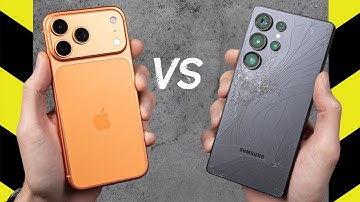 iPhone 17 Pro Max vs. Galaxy S25 Ultra Drop Test!