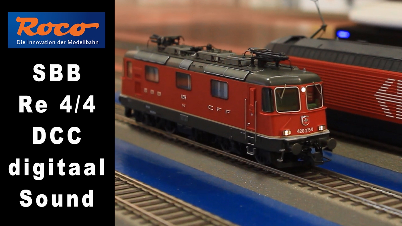 Roco 73251. SBB Re 4/4 - 420 275 DCC Digitaal Sound 1 87 H0. - YouTube