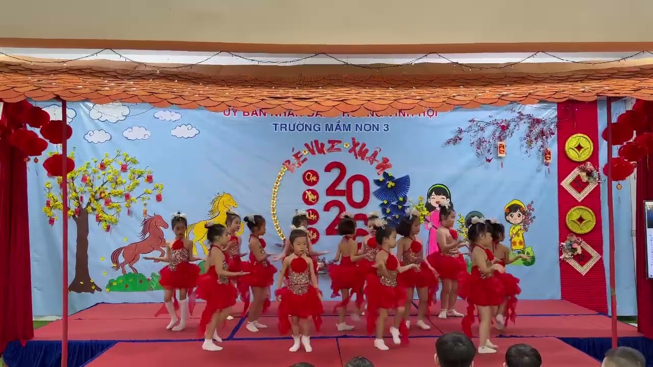 Tết Đón Xuân Về - Lớp Lá 1 - Mầm Non 3