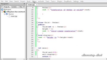 075  C++ Calling and Passing Values to Base Class Constructor in Derived Class