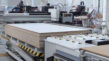 NESTING-Linear Tool Changer Nesting Machine with Automatic Pre-labeling #nesting #woodmachine