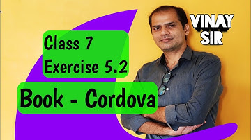 Class 7 Exercise 5.2 | Operations on rational numbers | Cordova solutions | @vinaysir2680
