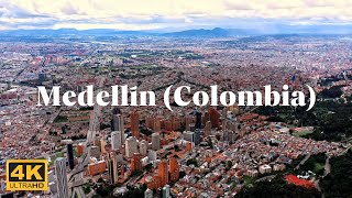 World travel, Aerial view of Medellín (Colombia) 4k video