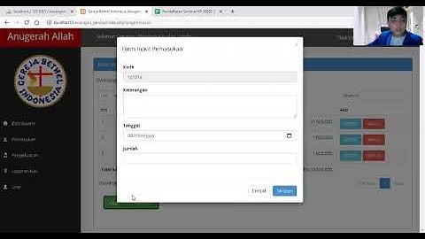 Video Revisi Apl Data keuangan gereja