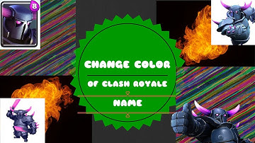 Change The Color Of Your Name!! (Awesome CR Trick)