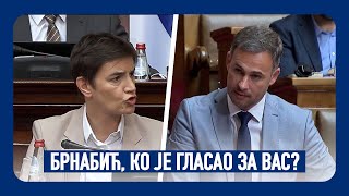 Skupština Srbije | Miroslav Aleksić Ani Brnabić - Ko je za Vas glasao? Koga Vi predstavljate?