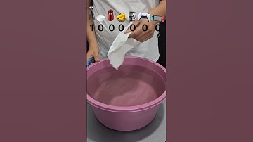 TRY TO GUESS HOW MANY TISSUE PAPER IT TOOKS #satisfying #experiment #asmr #water #short #shorts