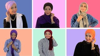 9 لفات للحجاب جديدة وعصرية| 9 Modern & Beautiful Veil Styles