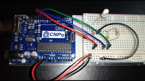 Circuito LED RGB(Diodo Emissor de Luz) usando arduino e ardublockly