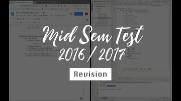 #WatchMeSolve Mid Semester Test 2016/2017 | Fundamentals of Programming (FOP)